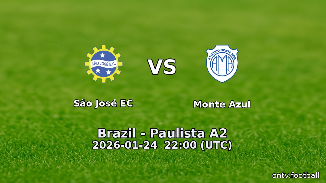 São José EC vs Monte Azul