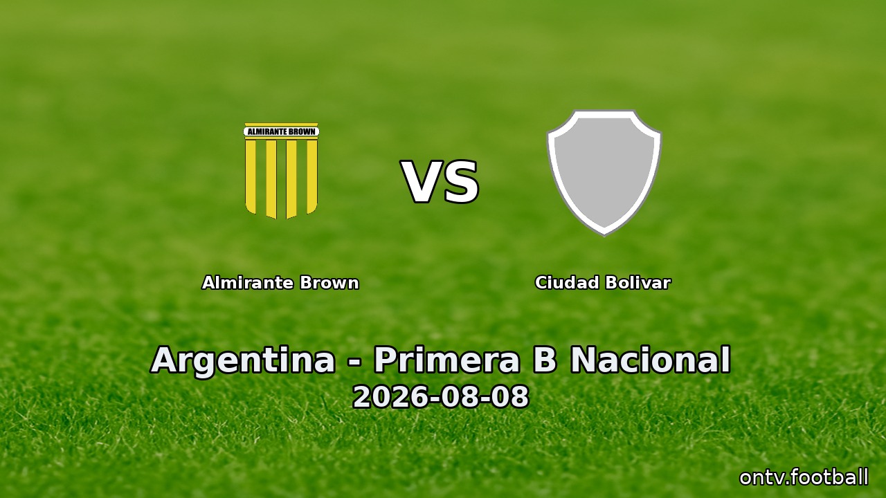 Almirante Brown vs Ciudad Bolivar