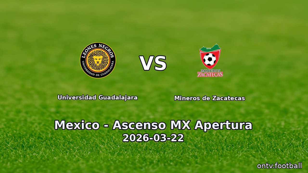 Universidad Guadalajara vs Mineros de Zacatecas