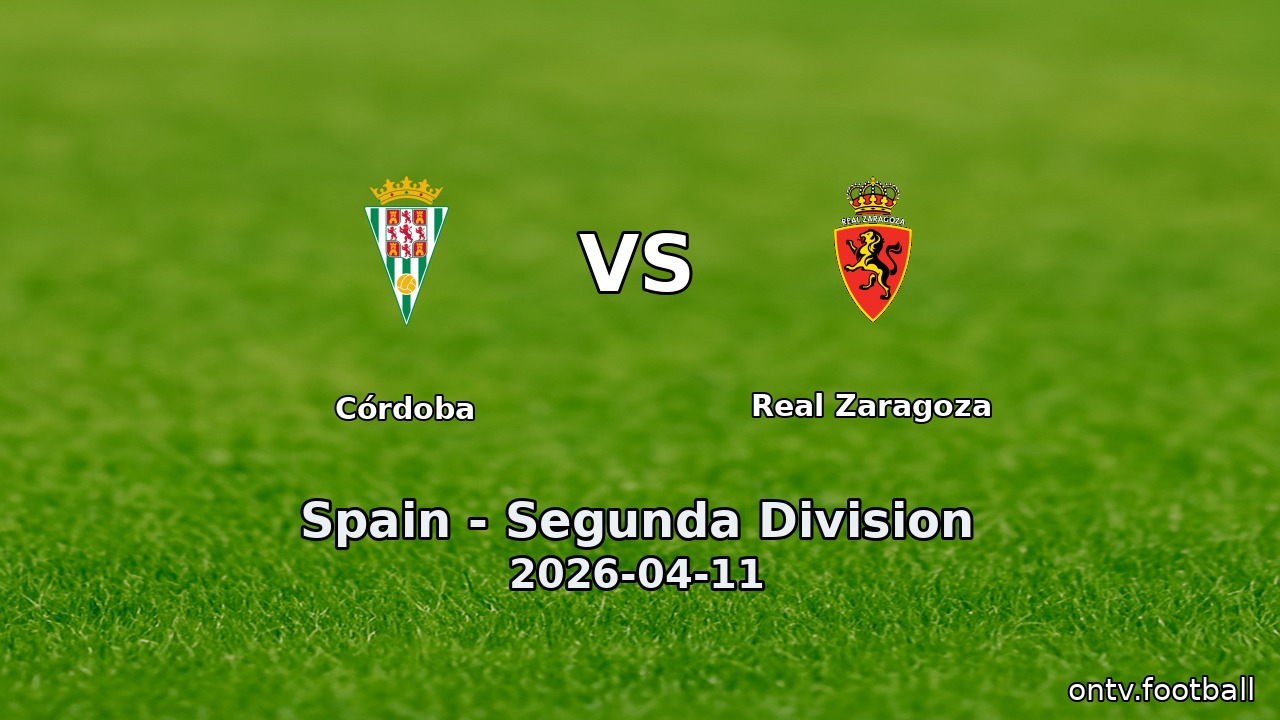 Córdoba vs Real Zaragoza