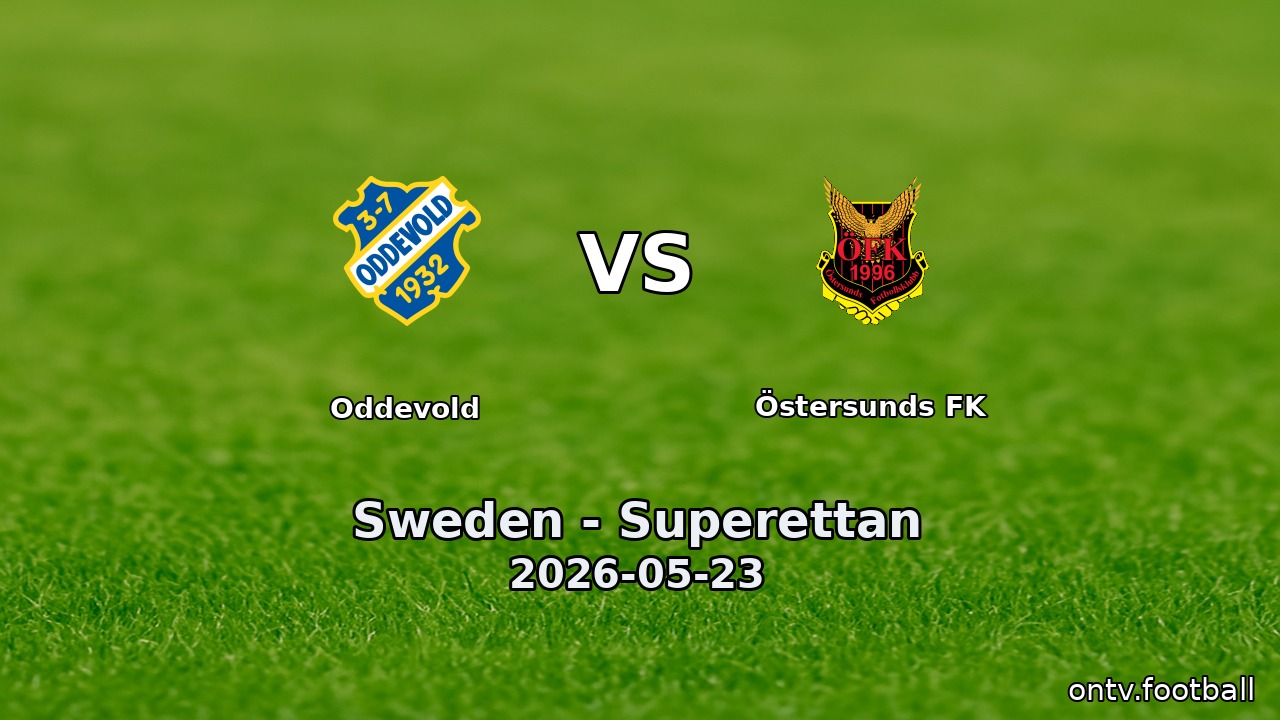 Oddevold vs Östersunds FK