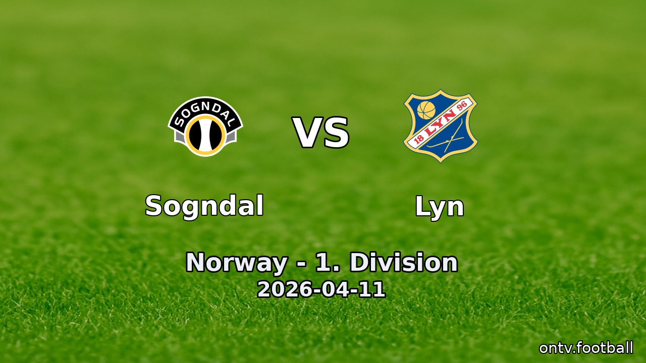 Sogndal vs Lyn