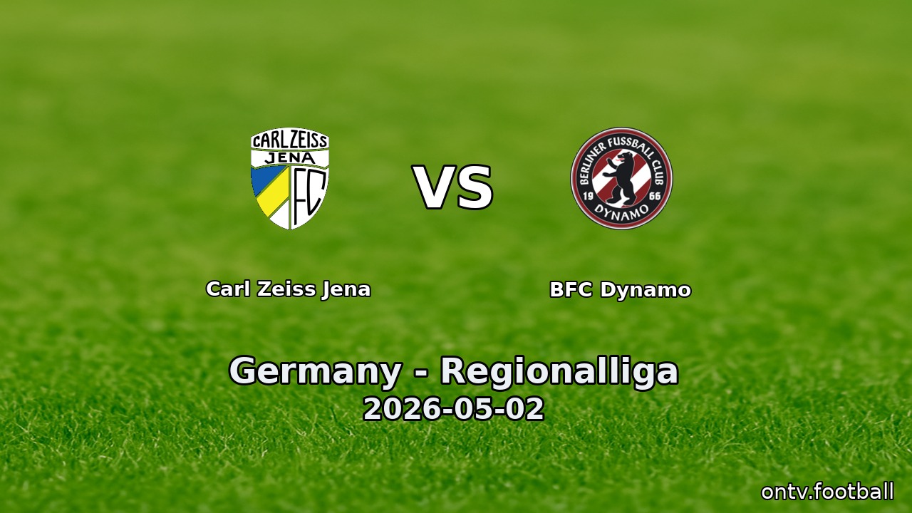 Carl Zeiss Jena vs BFC Dynamo