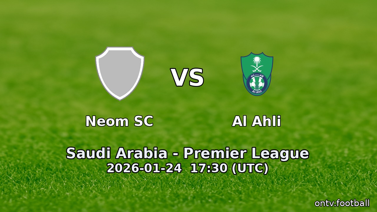Neom SC vs Al Ahli