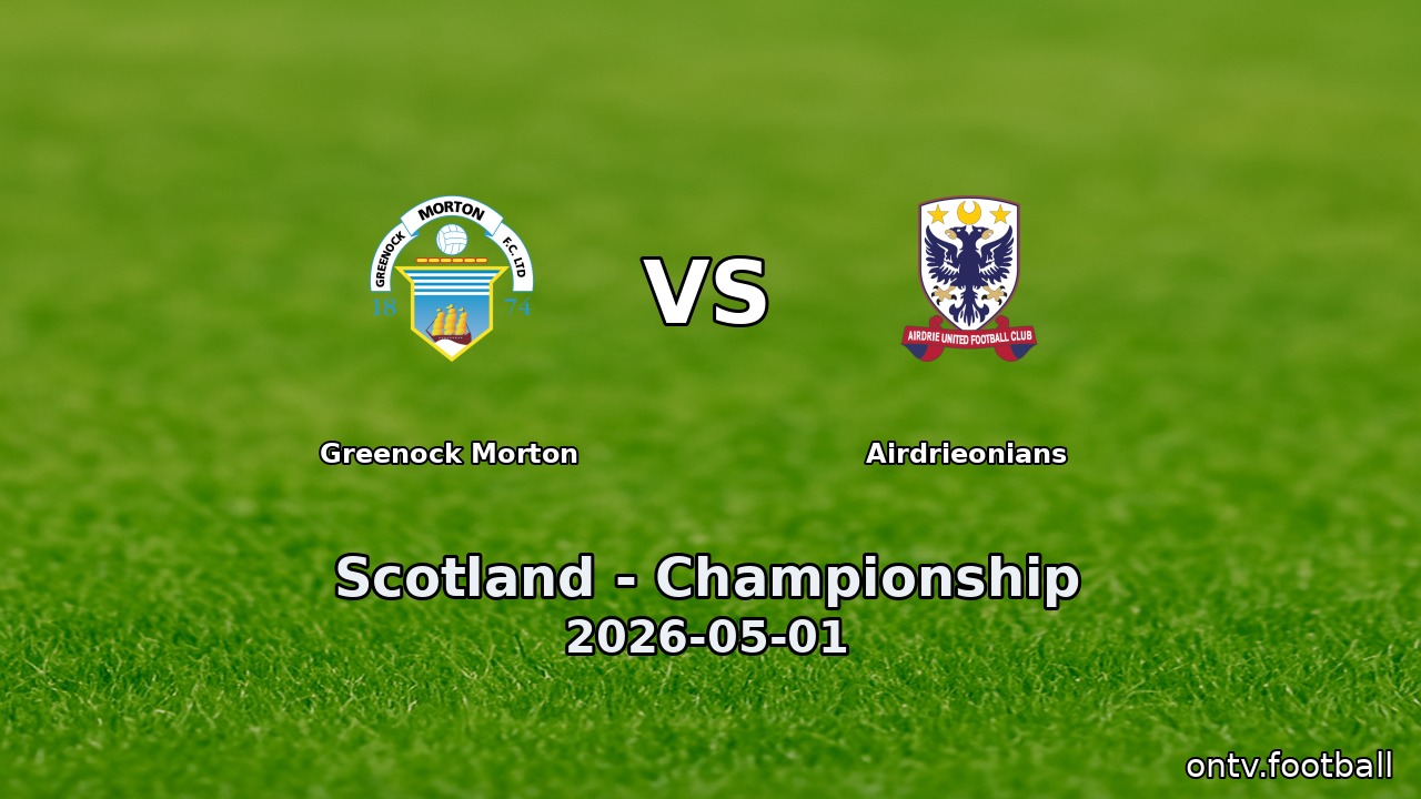 Greenock Morton vs Airdrieonians