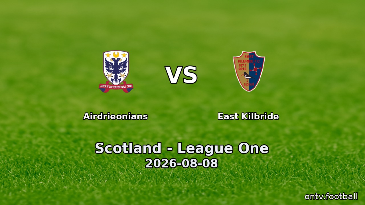 Airdrieonians vs East Kilbride