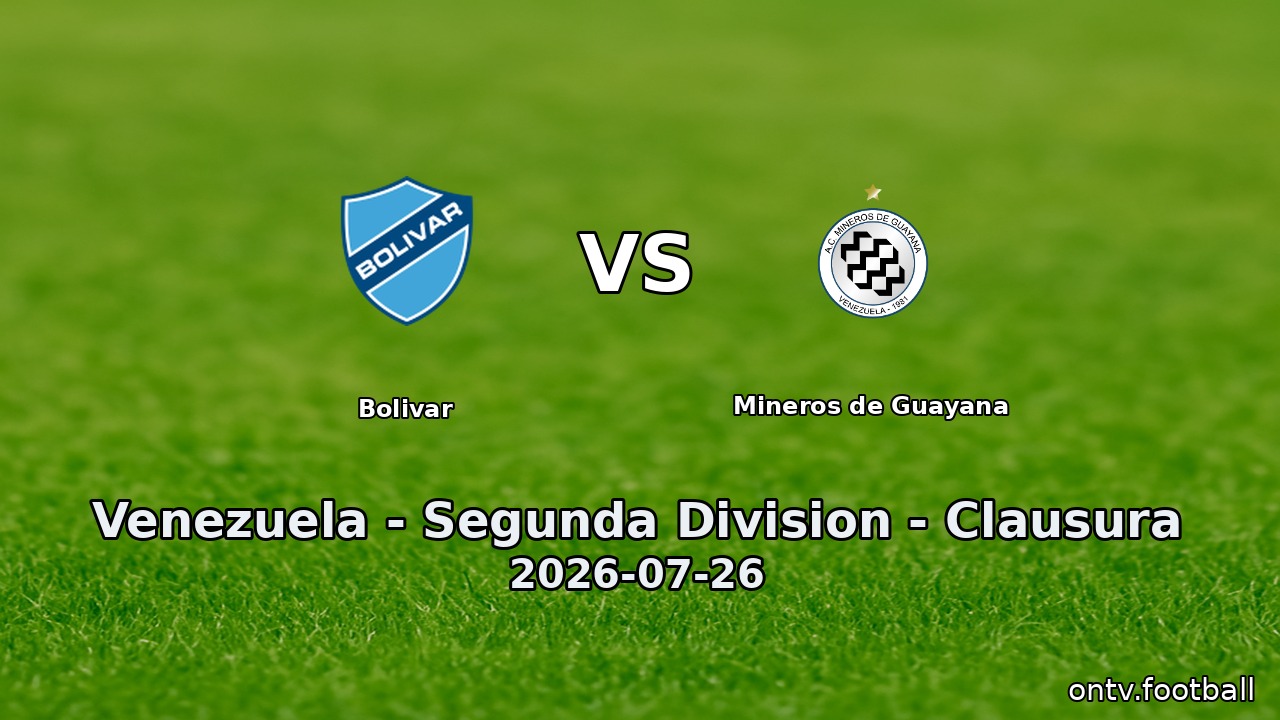 Bolivar vs Mineros de Guayana