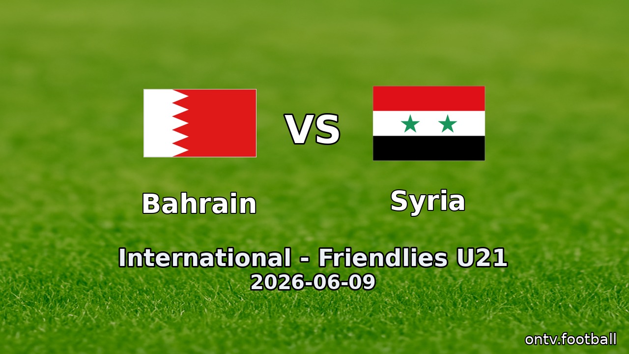 Bahrain vs Syria