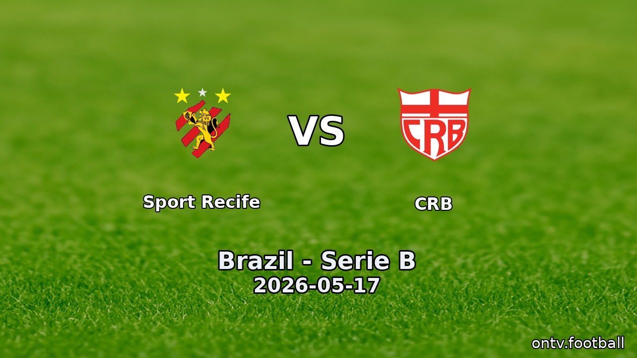 Sport Recife vs CRB