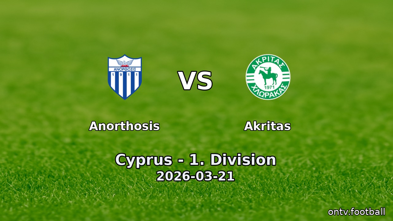 Anorthosis vs Akritas