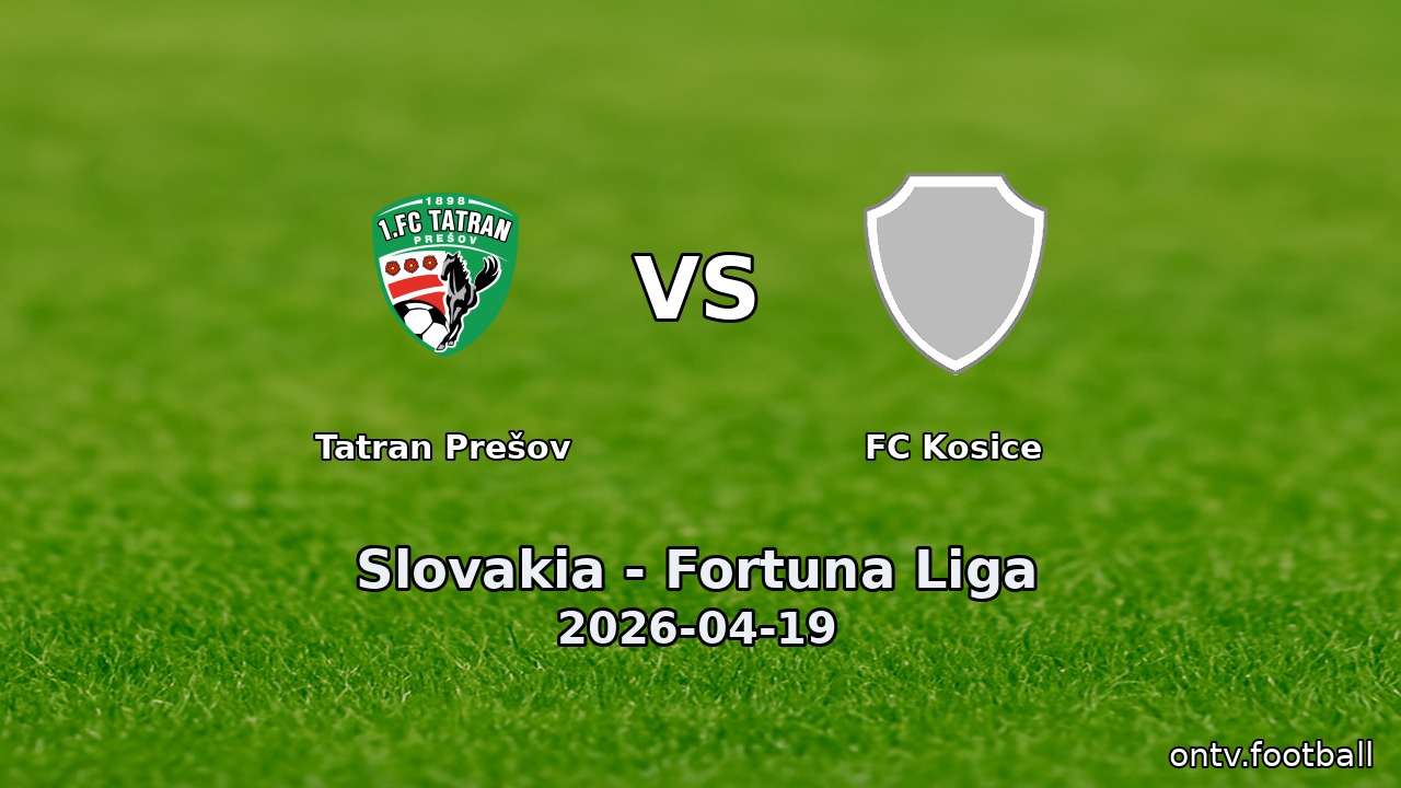 Tatran Prešov vs FC Kosice