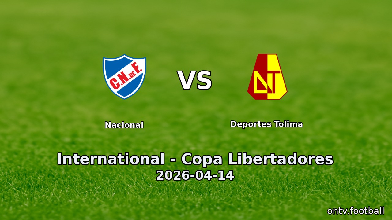 Nacional vs Deportes Tolima