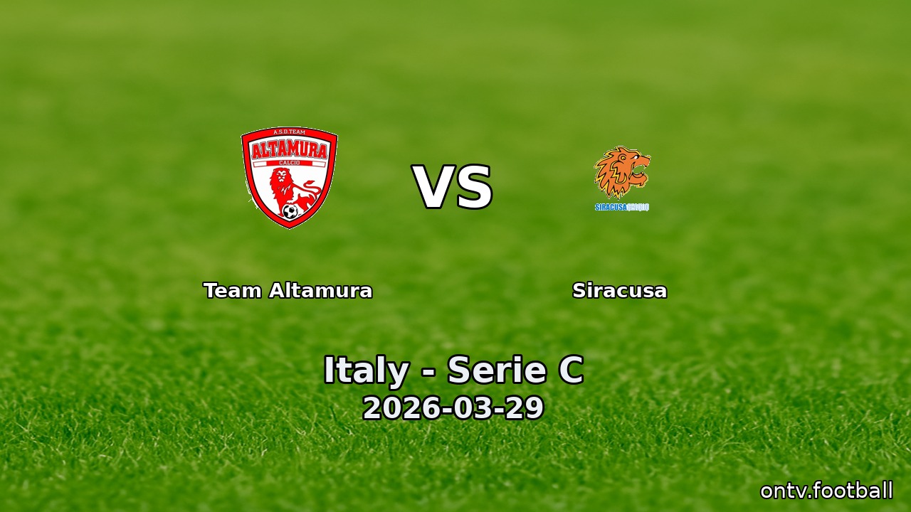 Team Altamura vs Siracusa