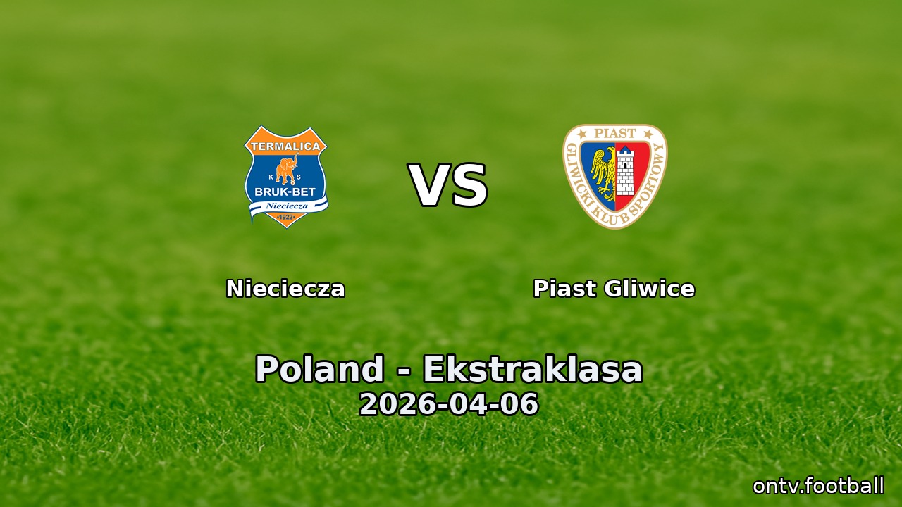 Nieciecza vs Piast Gliwice