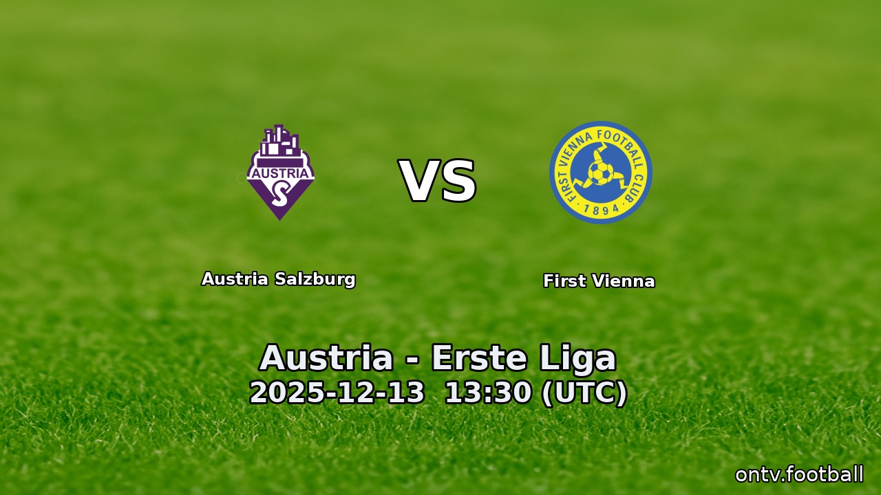 Austria Salzburg vs First Vienna