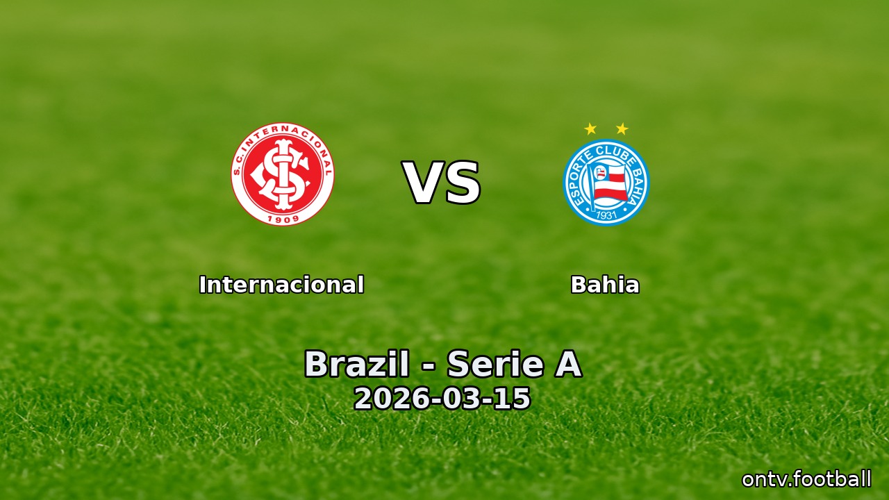 Internacional vs Bahia