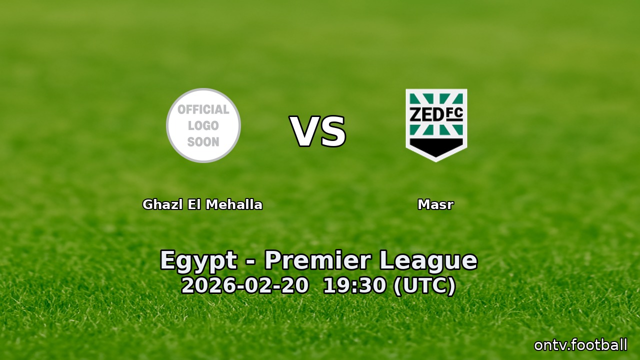 Ghazl El Mehalla vs Masr