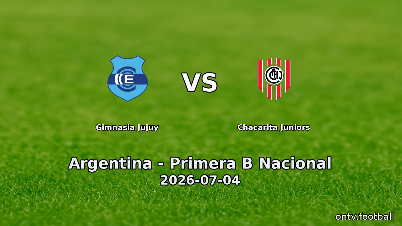 Gimnasia Jujuy vs Chacarita Juniors