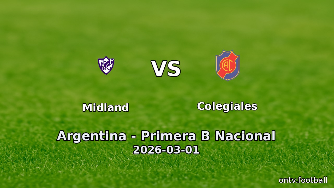 Midland vs Colegiales