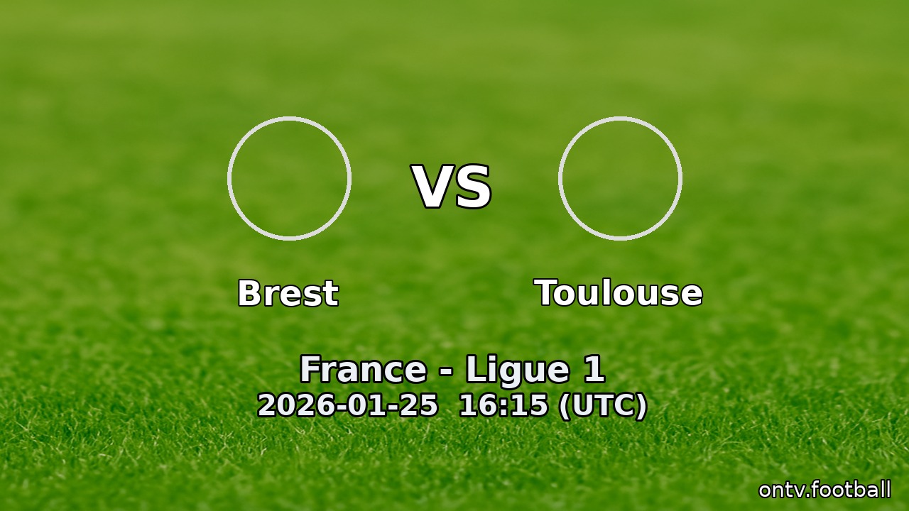 Brest vs Toulouse