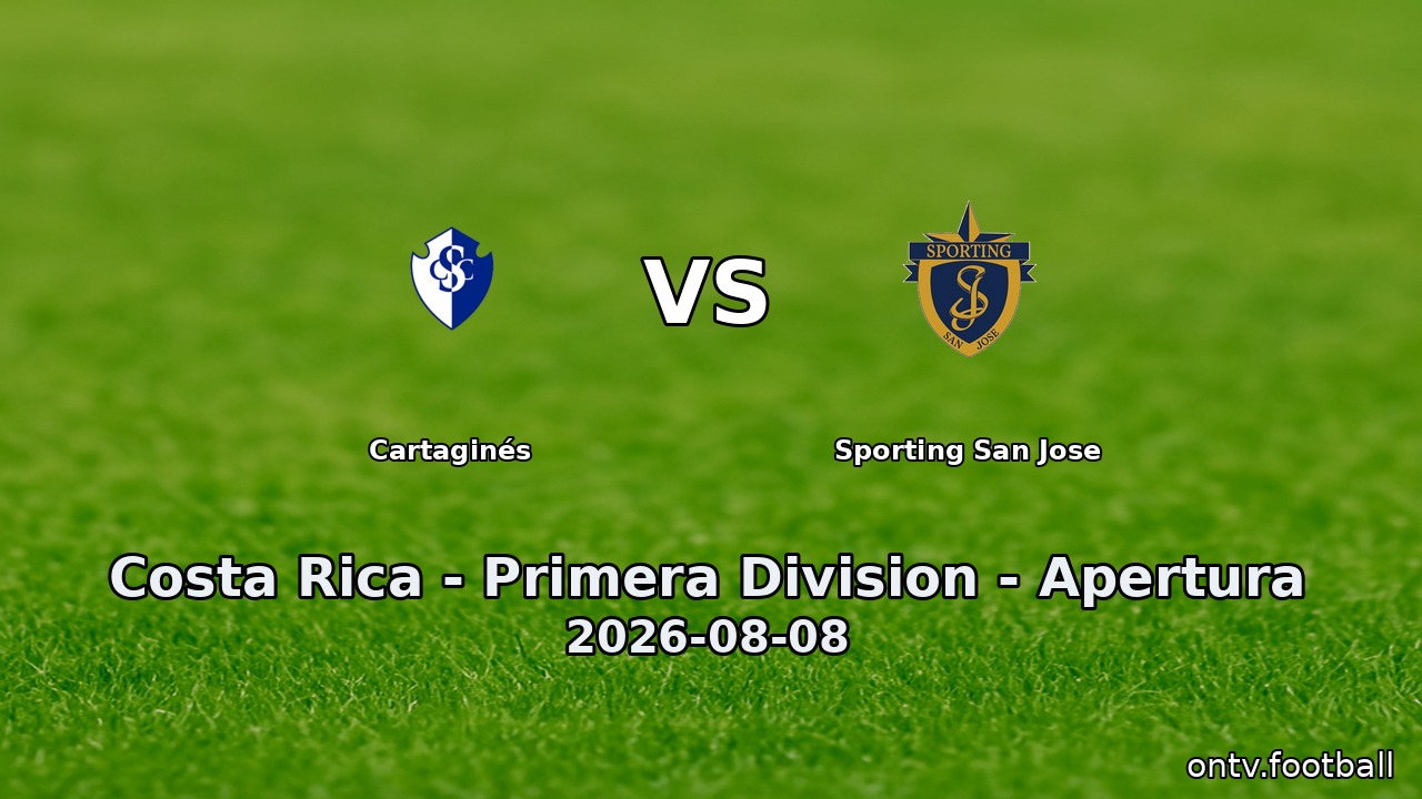 Cartaginés vs Sporting San Jose