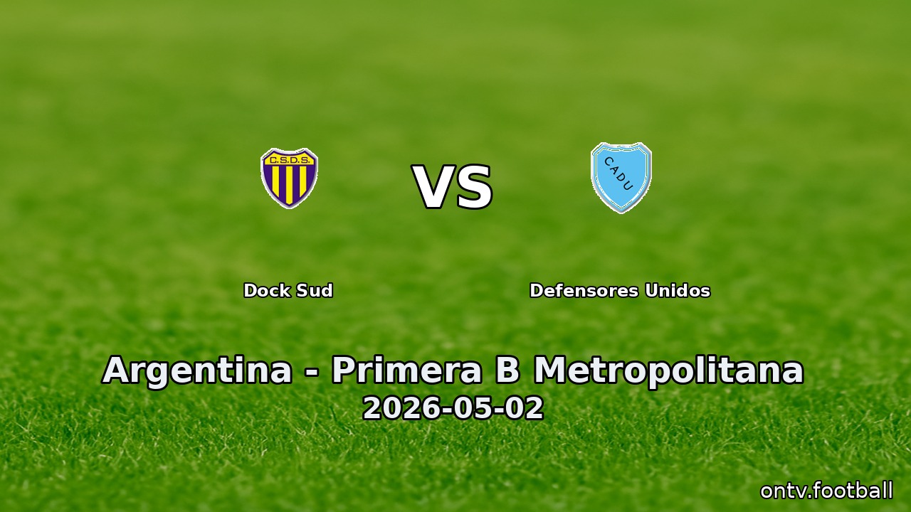 Dock Sud vs Defensores Unidos