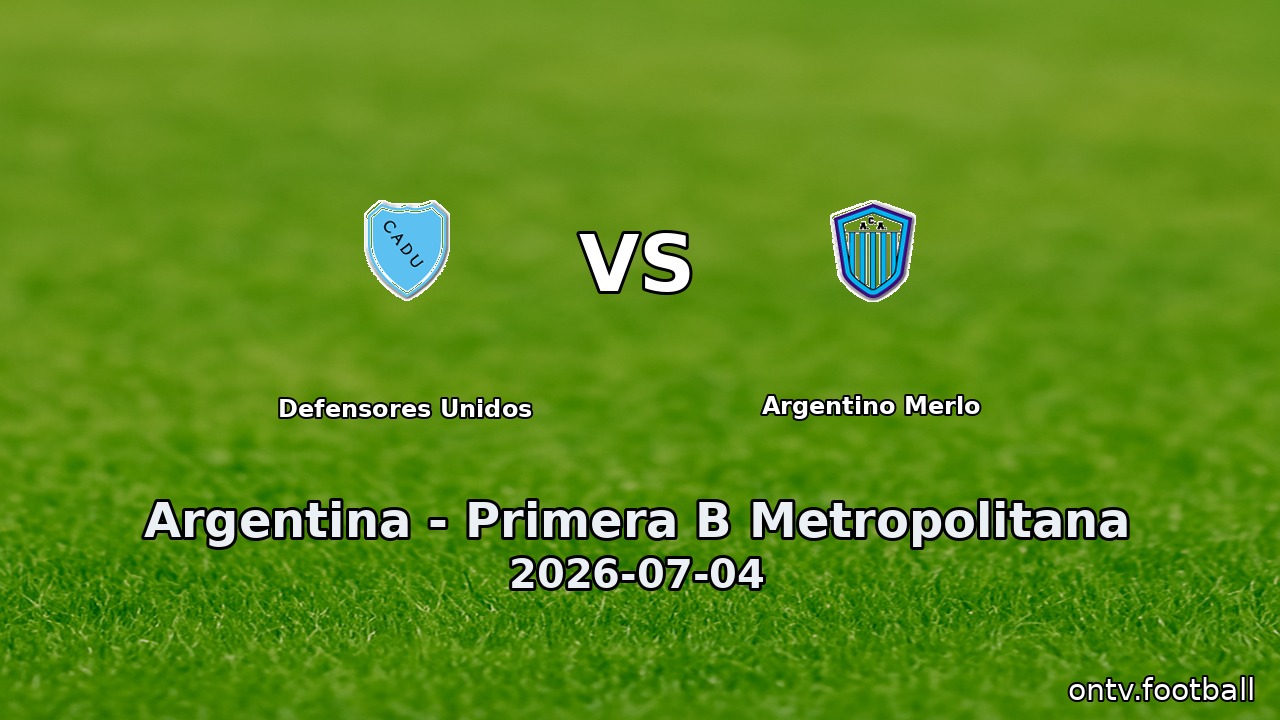 Defensores Unidos vs Argentino Merlo