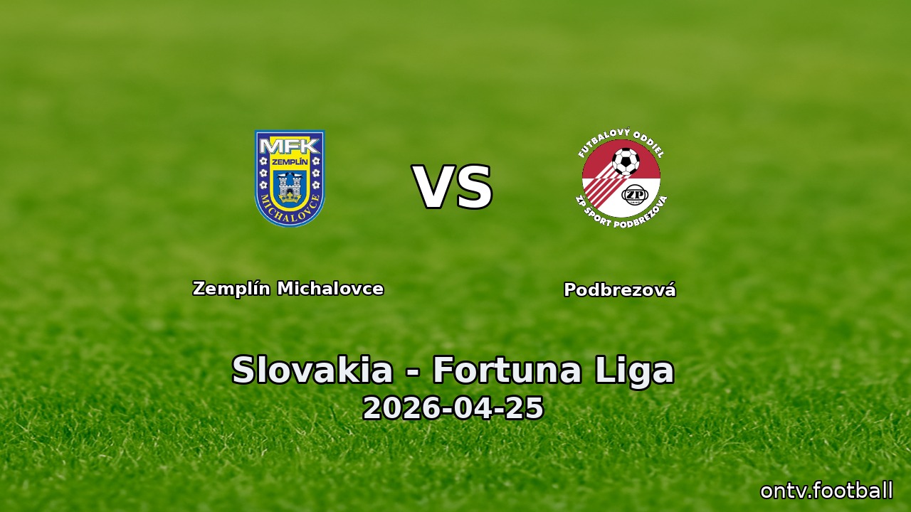 Zemplín Michalovce vs Podbrezová