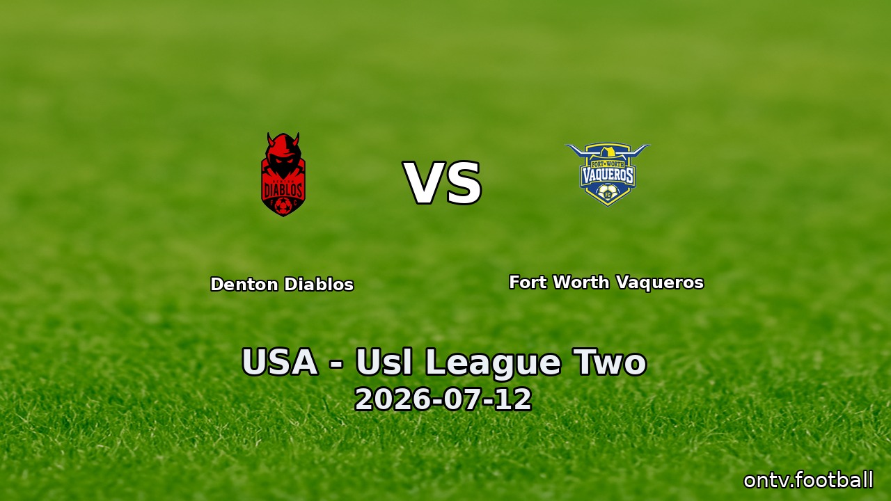 Denton Diablos vs Fort Worth Vaqueros