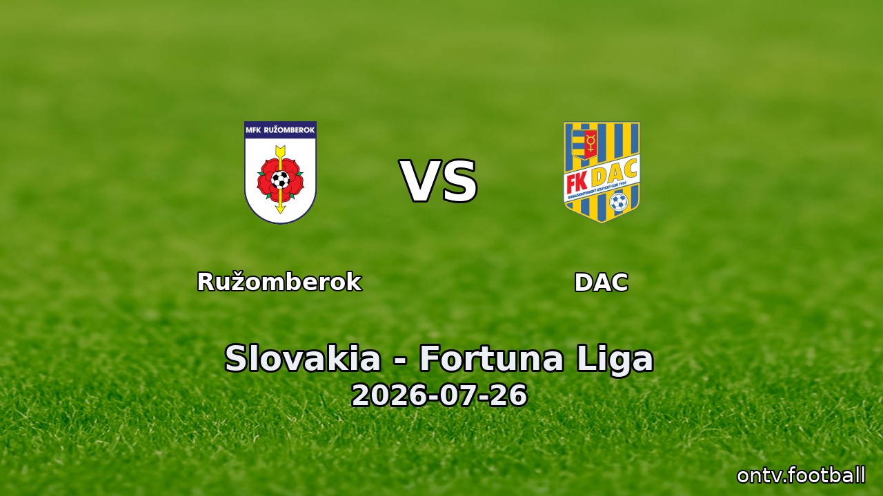 Ružomberok vs DAC