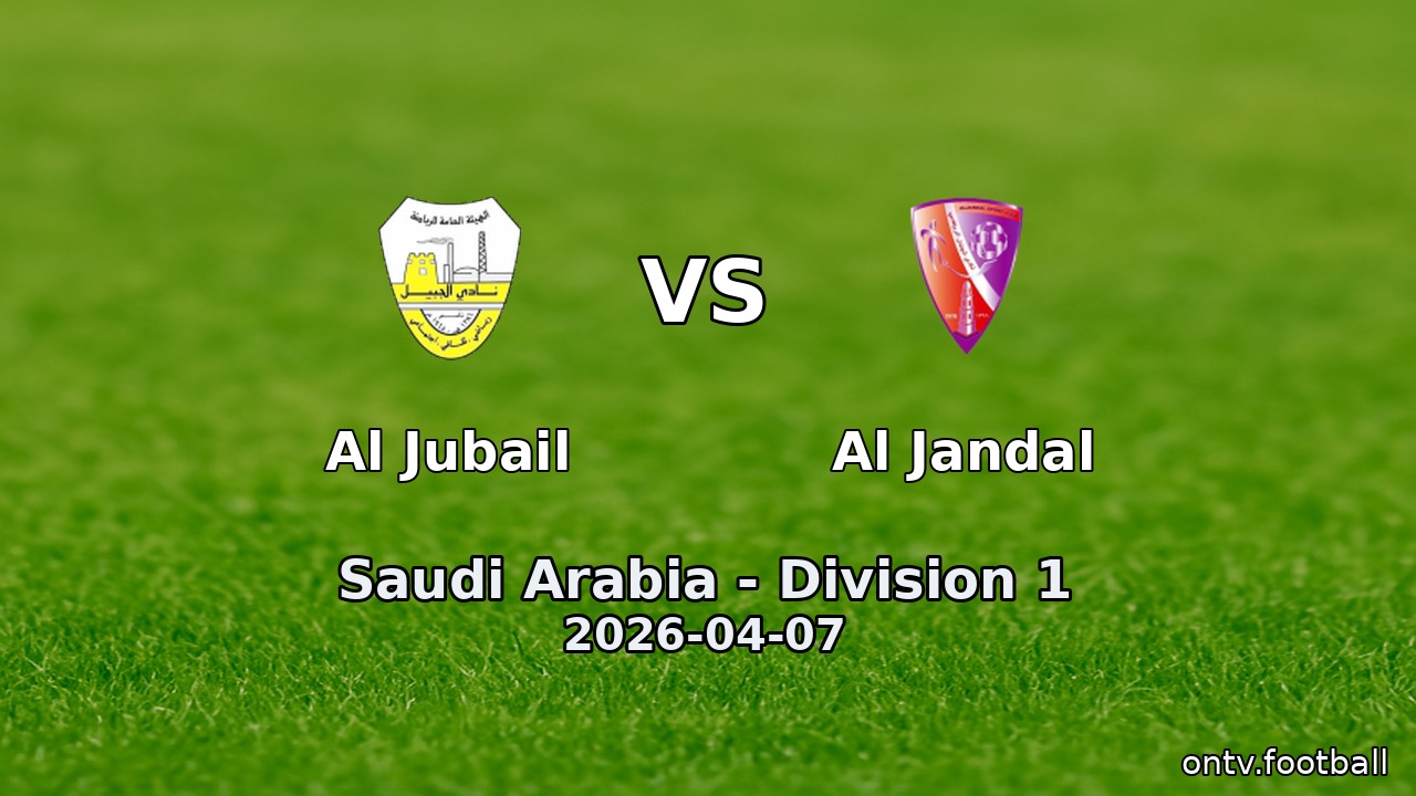 Al Jubail vs Al Jandal