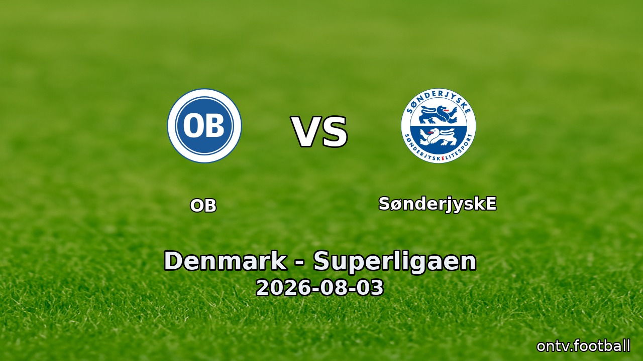 OB vs SønderjyskE
