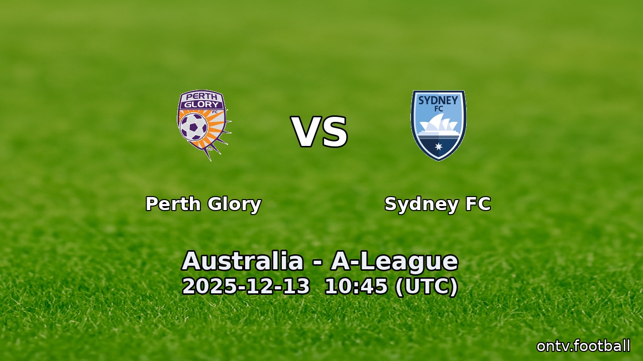 Perth Glory vs Sydney FC