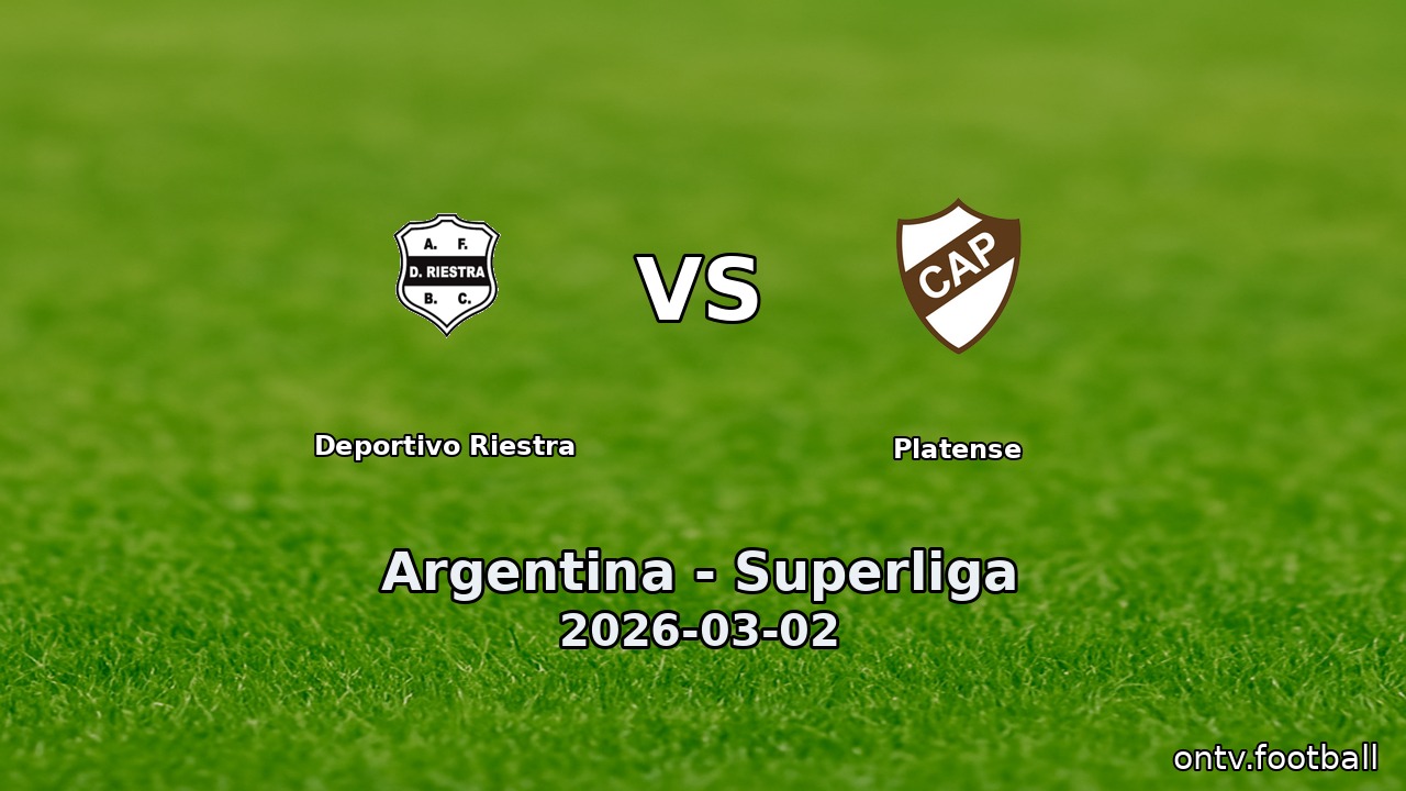 Deportivo Riestra vs Platense
