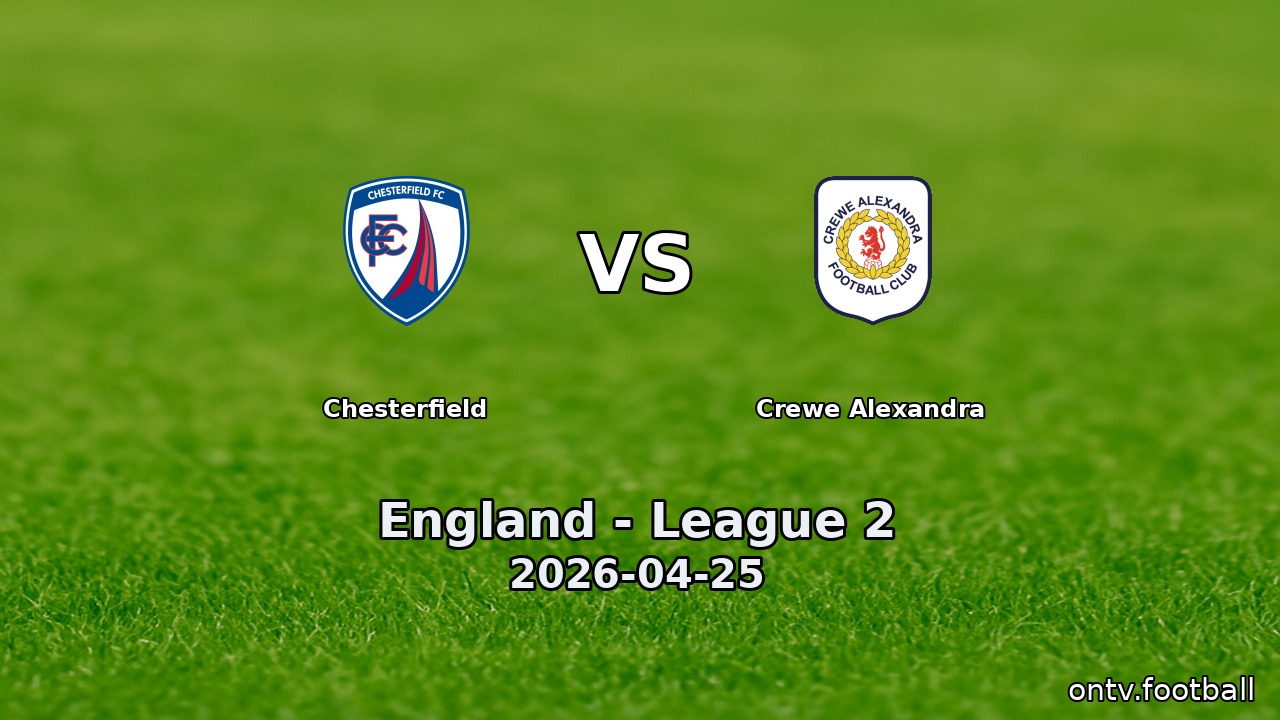 Chesterfield vs Crewe Alexandra