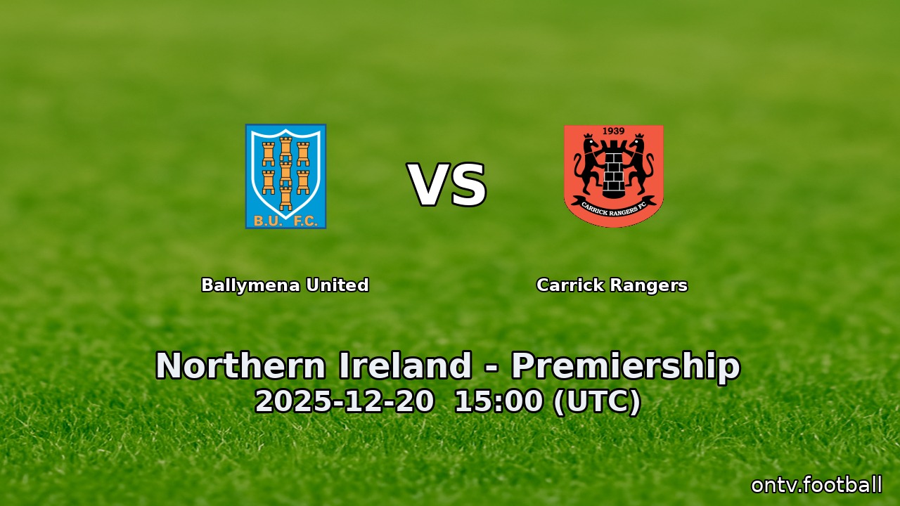 Ballymena United vs Carrick Rangers