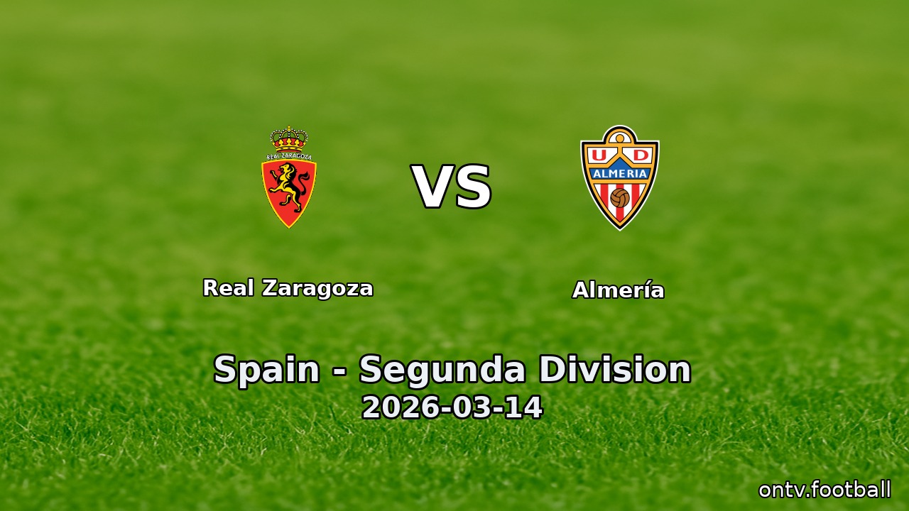Real Zaragoza vs Almería