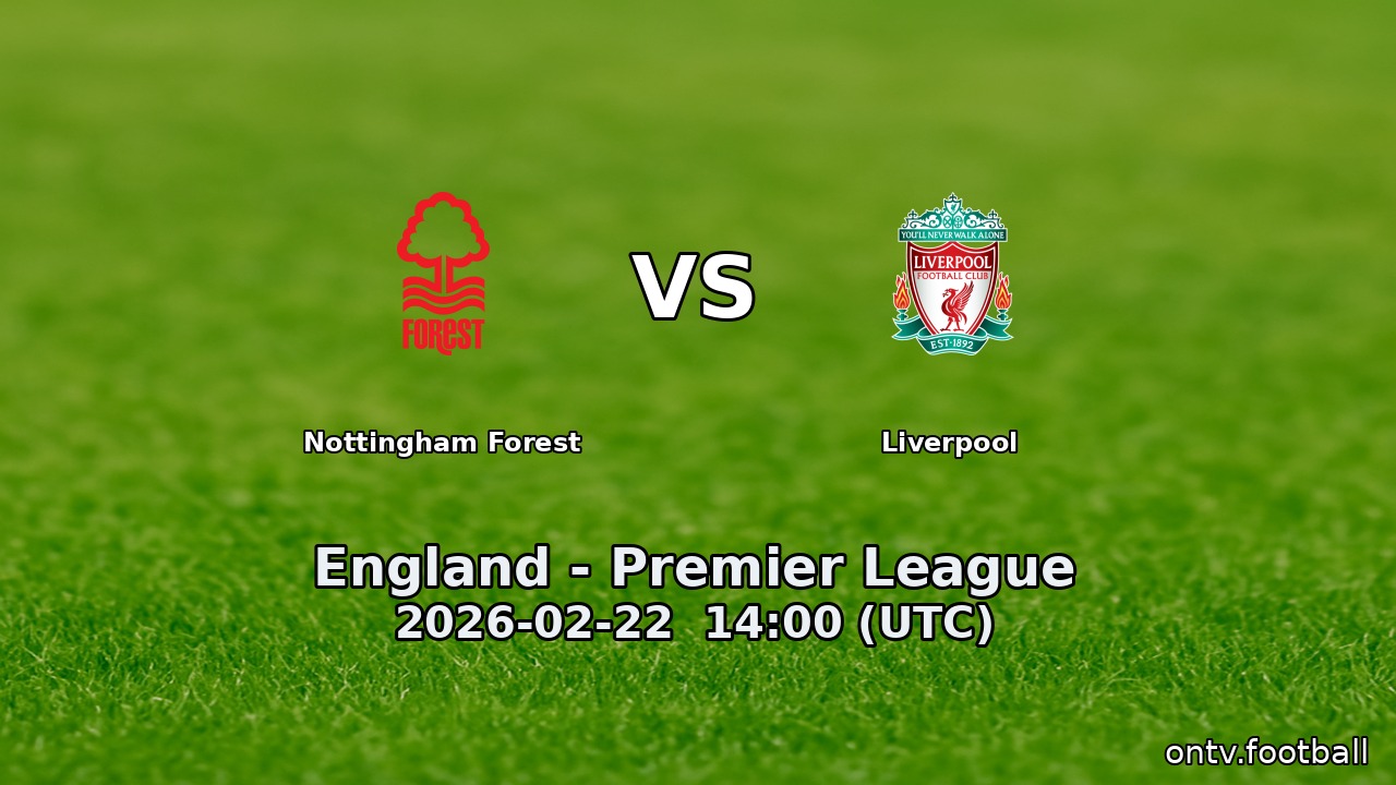 Nottingham Forest vs Liverpool