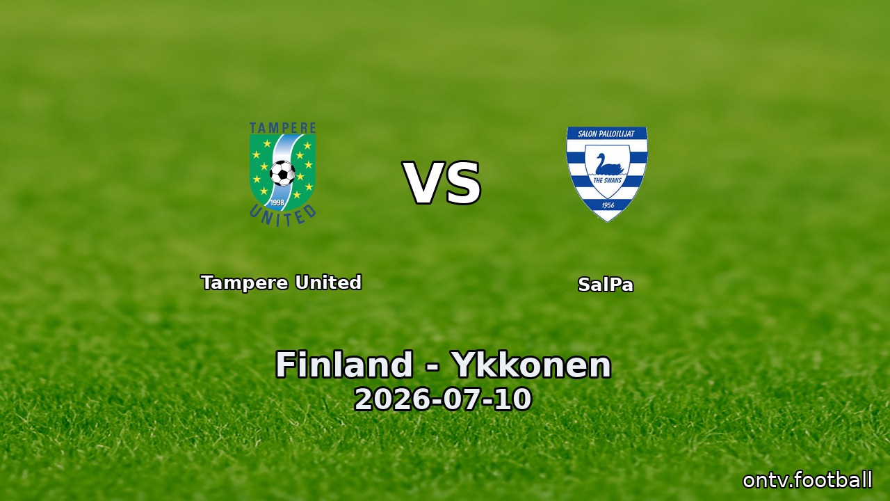 Tampere United vs SalPa