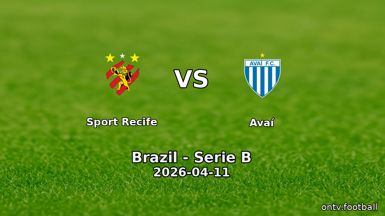 Sport Recife vs Avaí