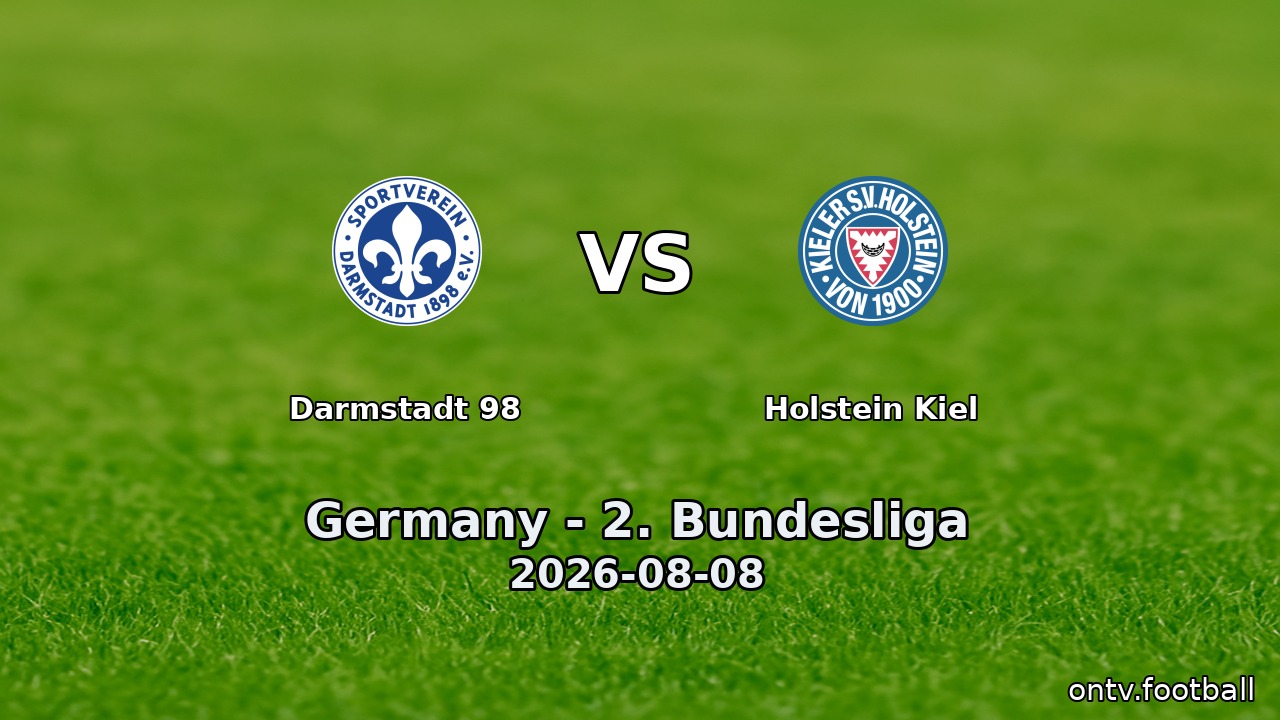 Darmstadt 98 vs Holstein Kiel