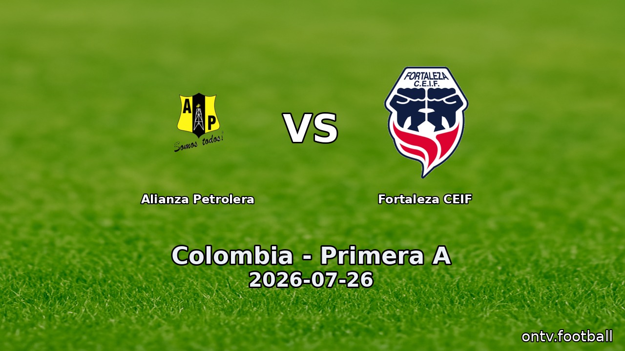 Alianza Petrolera vs Fortaleza CEIF
