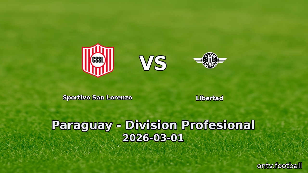 Sportivo San Lorenzo vs Libertad