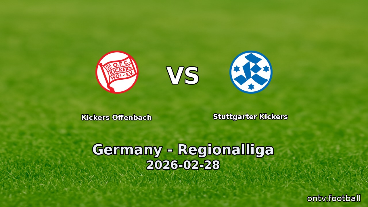 Kickers Offenbach vs Stuttgarter Kickers