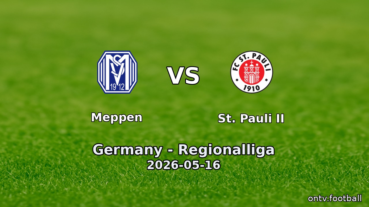 Meppen vs St. Pauli II