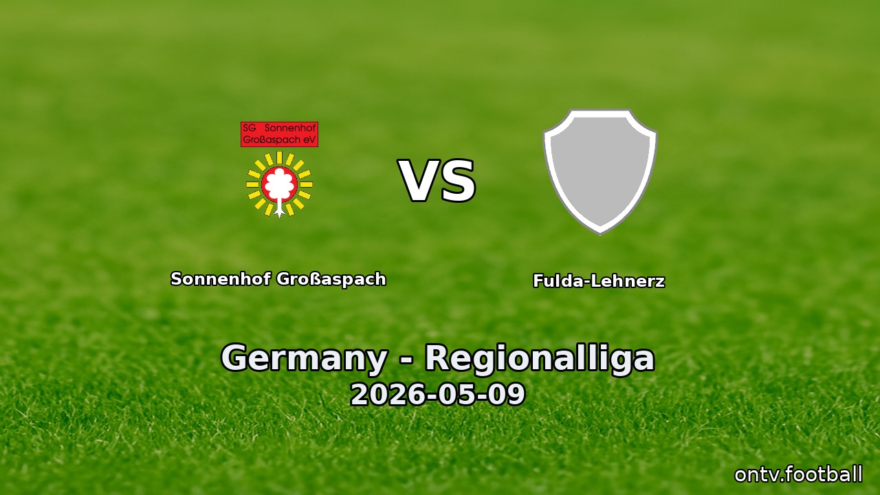 Sonnenhof Großaspach vs Fulda-Lehnerz