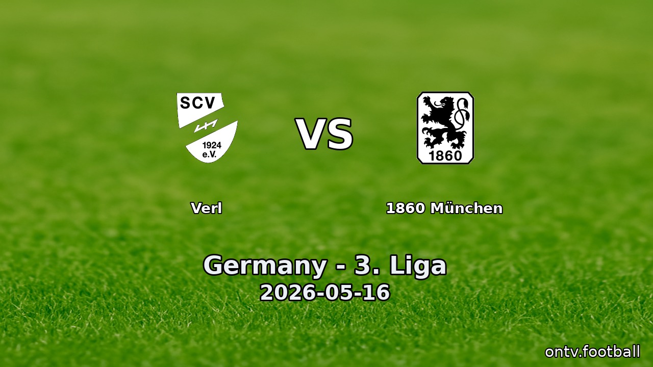 Verl vs 1860 München