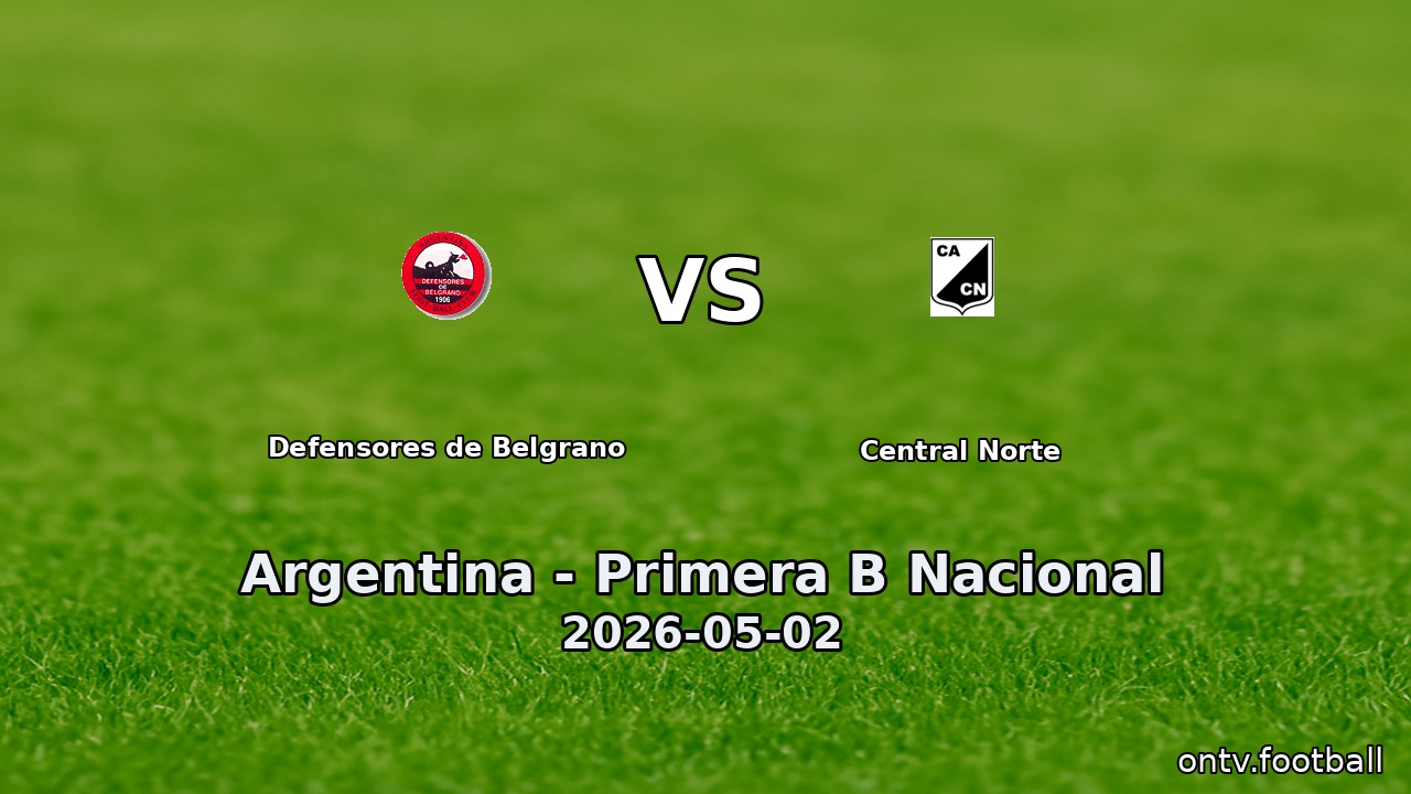 Defensores de Belgrano vs Central Norte
