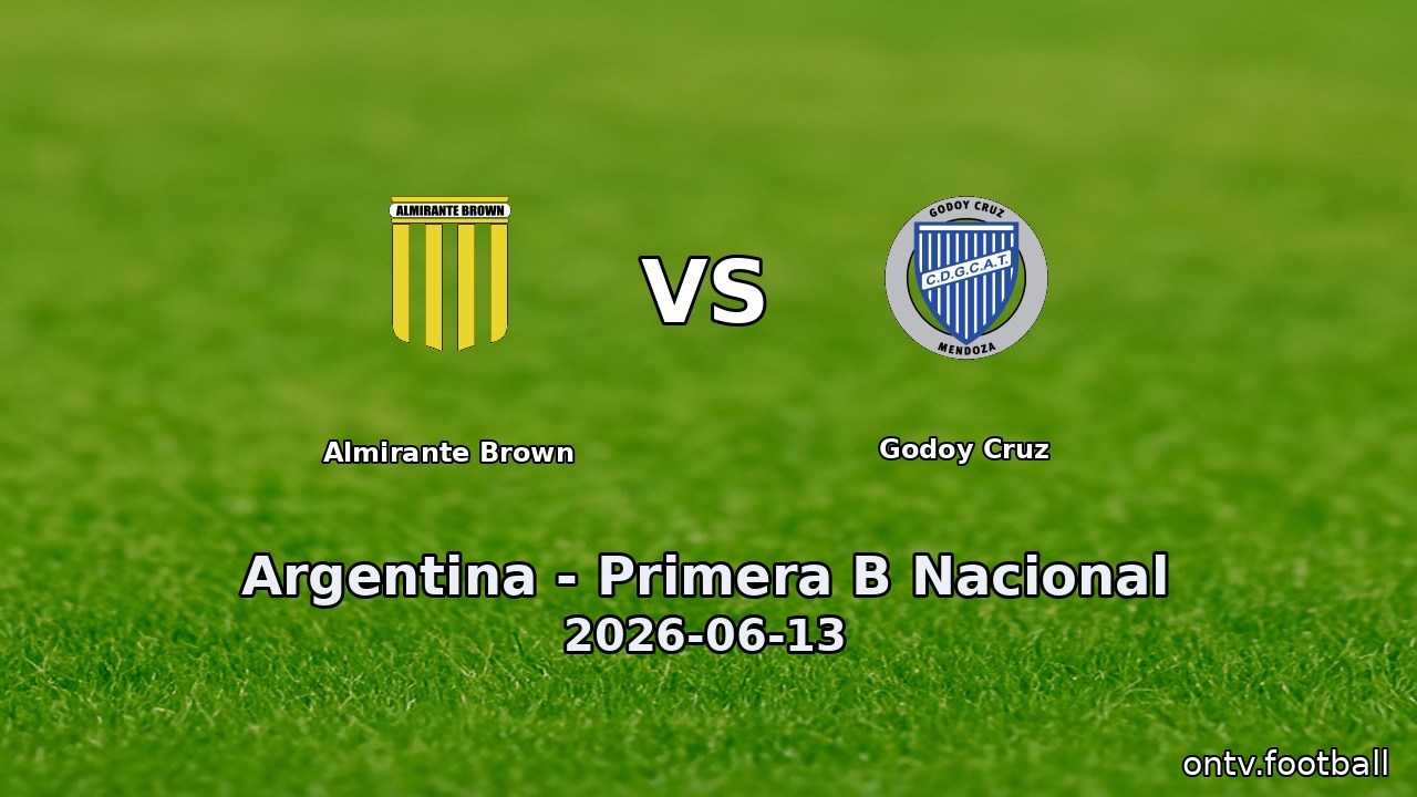 Almirante Brown vs Godoy Cruz