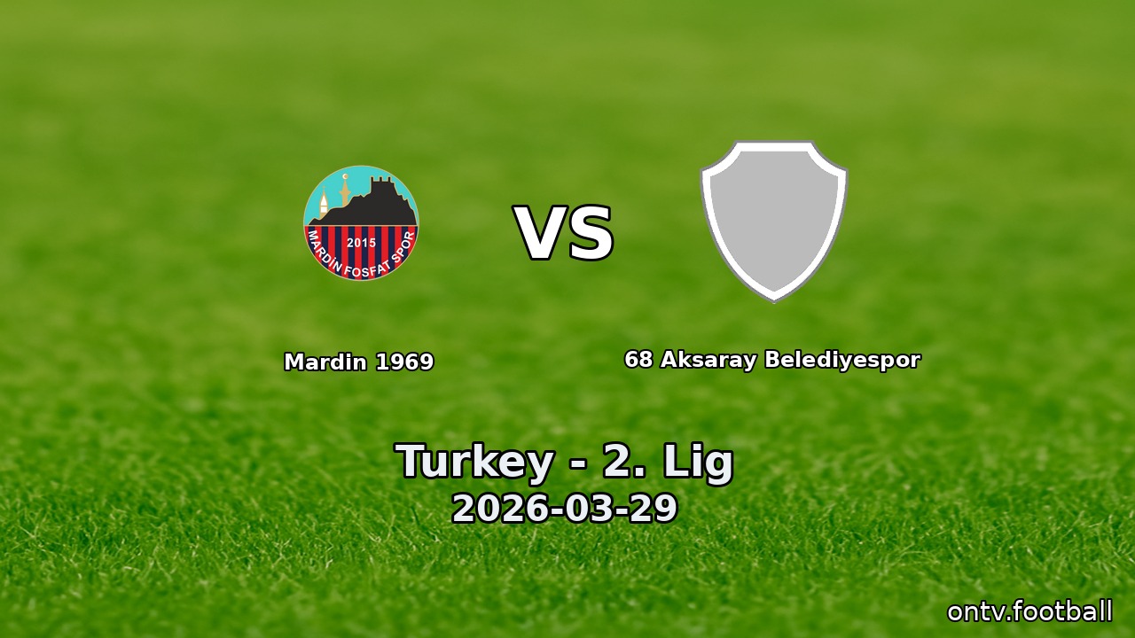 Mardin 1969 vs 68 Aksaray Belediyespor